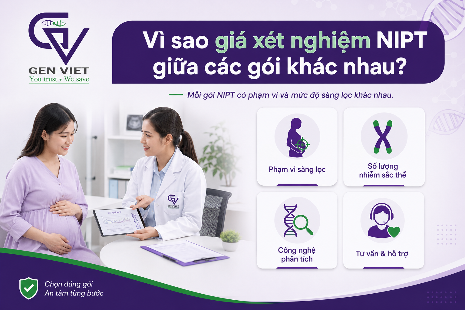 Xét nghiệm NIPT giá bao nhiêu tại GENVIET?
